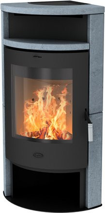 FIREPLACE Kaminofen Samba aus Speckstein in Schwarz mit 6,1 kW - Bild 1
