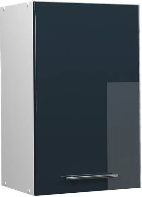 Vicco Hängeschrank Fame-Line Küchenschrank Hochglanz Dunkelblau und Weiß mit Soft-Close-Scharnieren Breite: 45 cm - Bild 2