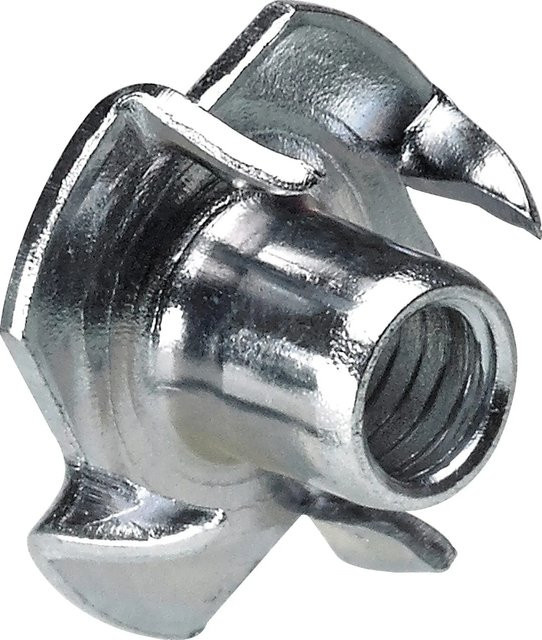 Hettich Einschlagmutter M6/8 mm aus Stahl, verzinkt, silber - Bild 1