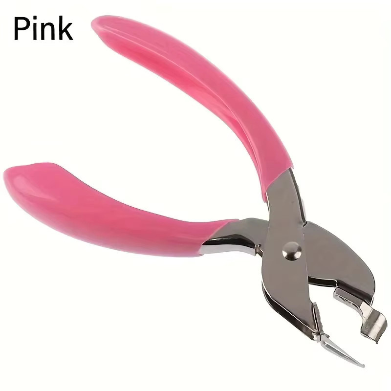Tragbarer Mini-Heftklammerentferner in Pink als praktisches Büro-Schreibwarenwerkzeug - Bild 2