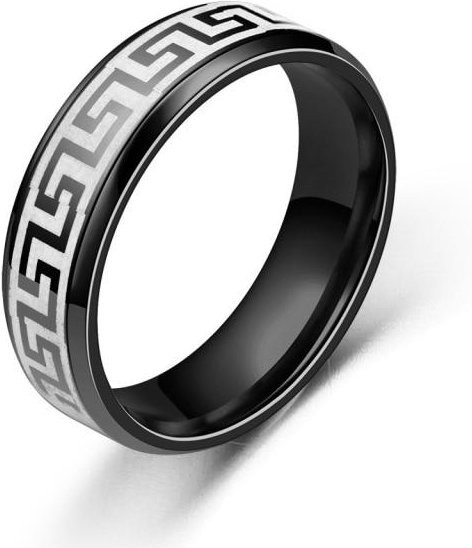Allbestart Ringe Edelstahl, Vintage, Schwarz, Unisex - Bild 1