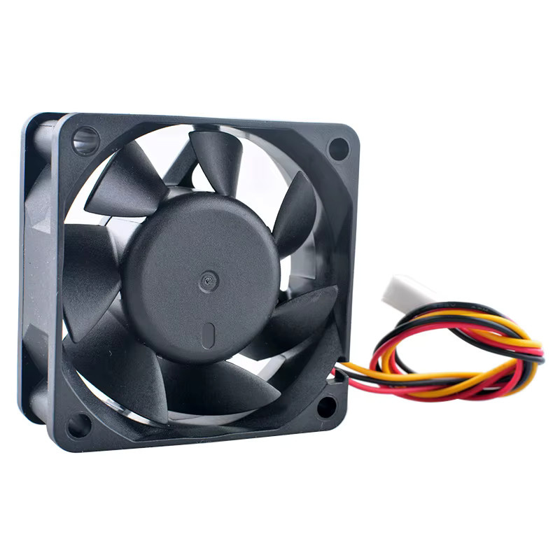 ANCHAOPU Kühlventilator DC12V 0,23A 3000U/min Mini-Gehäuse CPU-Lüfter zur Wärmeableitung, Schwarz, B/T/H: 6,0 x 6,0 x 2,5 cm - Bild 4