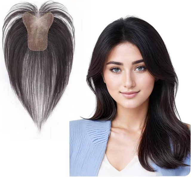 Anemone Echthaar-Toupet für Damen, Klettverschluss, 360° Haaransatz - Bild 1