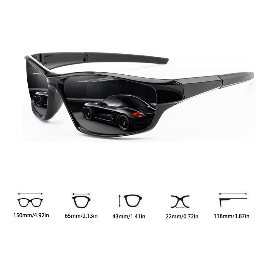 WSZ Sonnenbrille, Unisex, Vollrand, rectangular, transparent, plastic - Bild 3