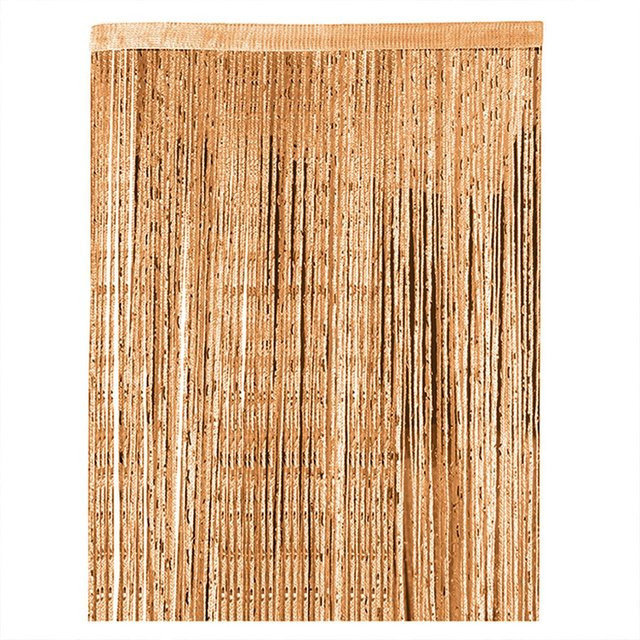 Big House decor Perlendekor Vorhang in Orange, halbtransparentes Perlenvorhang-Panel aus Polyester für Tür und Fenster, B: 100 cm, H: 200 cm - Bild 1