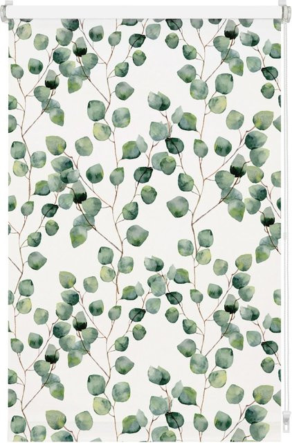 Gardinia EasyFix Rollo Isabella semi-transparent aus Polyester, Farbe: Weiß, B: 110 cm, H: 150 cm - Bild 1