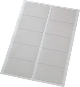 Eichner Selbstklebe-Visitenkarten-Taschen, transparent, 100 Stück - Bild 1