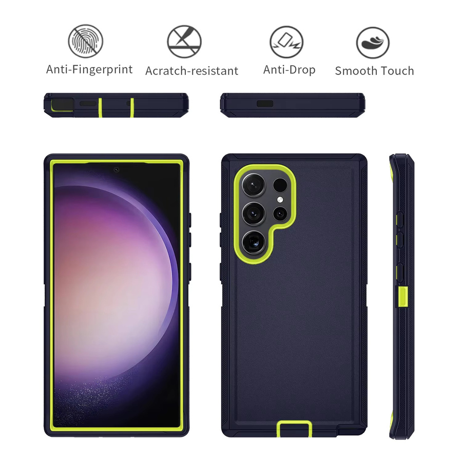 Defender Handyhülle für Samsung Galaxy S26 Ultra S25 S24 S23 S22 S21 S20 S25FE Note 20 in Blau mit Armor Anti Drop Schutz und Box Cover - Bild 3