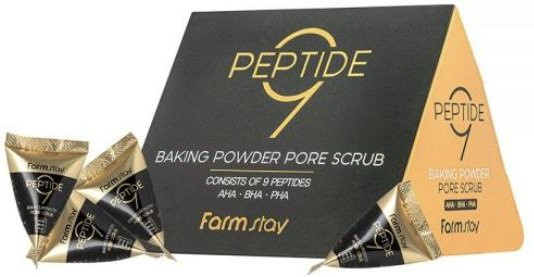 FARM STAY Peptide 9 Backpulver Porenpeeling, Peptide, AHA, BHA - Bild 1