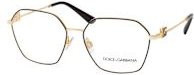 Dolce&Gabbana DG 1366 Korrektionsbrille, Vollrand, Quadratisch, Metall, Damen, black gold - Bild 1