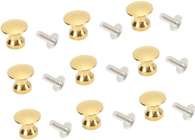 20er Set KaiSai Kleiner Rundkopf Griff aus Zinklegierung in Gold, 12 x 11 mm - Bild 1