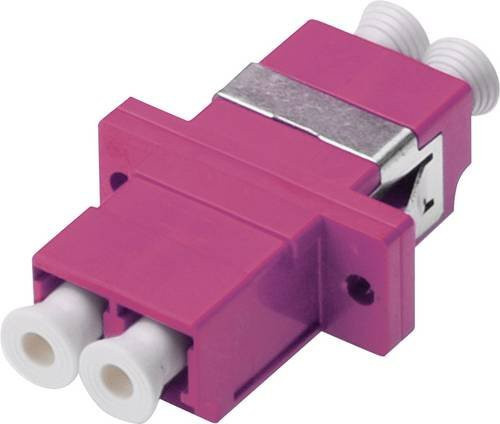 Digitus LWL-Kupplung Duplex LC auf LC Multimode OM4 in Violett und Weiß - Bild 1