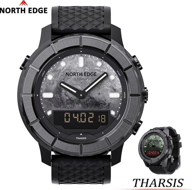 NORTH EDGE Herrenuhr Tharsis, Kohlefaser, 50 m wasserdicht - Bild 1