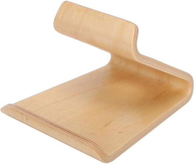 GoolRC Doppelseitiger Desktop-Tablet-PC-Halter und Handy-Ständer aus Walnuss in Beige - Bild 1