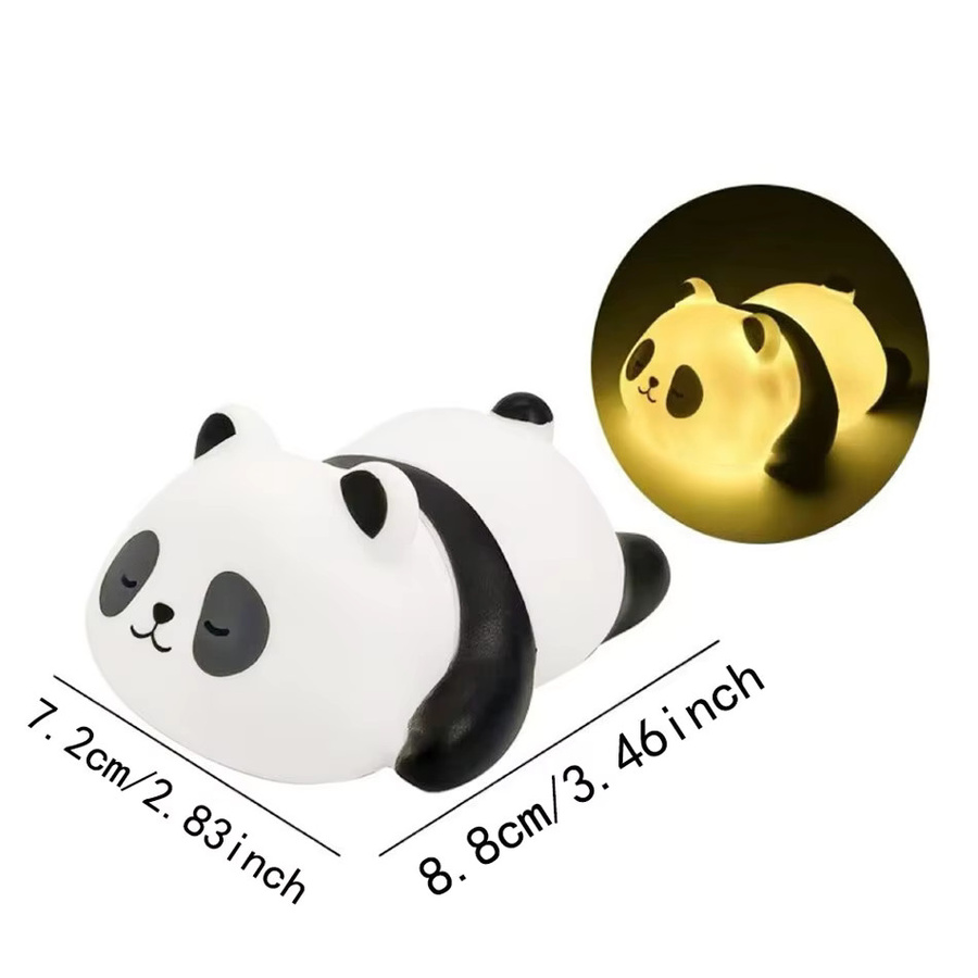Bandai Panda LED-Nachtlampe in Weiß mit warmweißem Licht für Wohnzimmer und Nachttisch - Bild 2