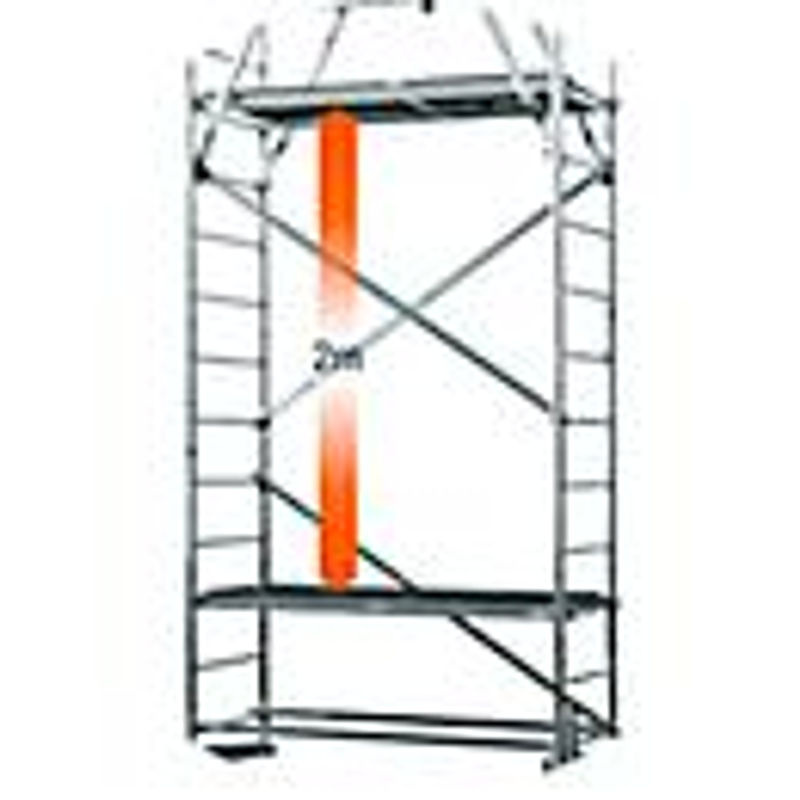 Krause Monto ClimTec Arbeitsgerüst zweite Aufstockung aus Aluminium in Silber mit einer Arbeitshöhe von 7,00 m - Bild 4