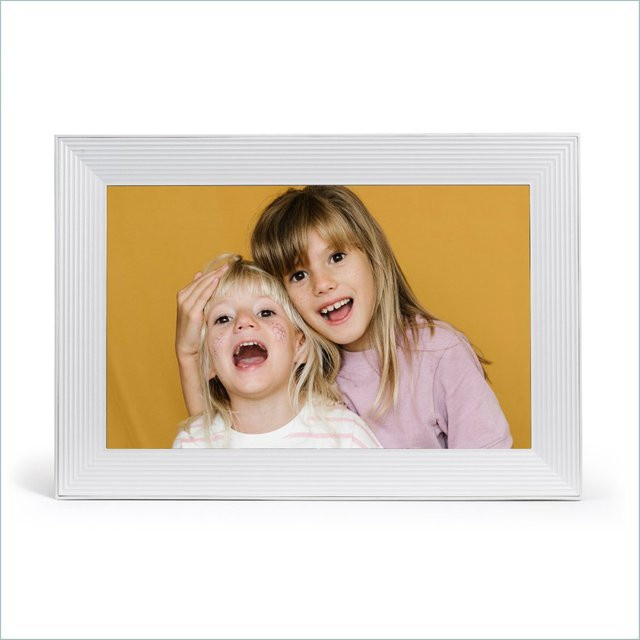 Aura Frames Carver Digitaler Bilderrahmen Weiß mit 10,1 Zoll Display und Wi-Fi - Bild 1