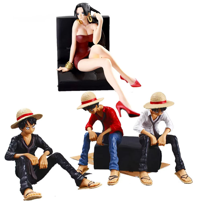 Bandai One Piece Actionfiguren Ornament Ruffy und Hancock als dekorative Cartoon Figuren aus Kunststoff, mehrfarbig - Bild 4