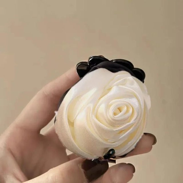 YULIN Haarklammern Rosenblumen, Vintage-Satin, Damen und Mädchen - Bild 1