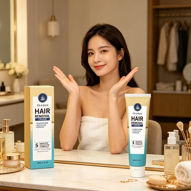 OceAura Körperhaarentfernungscreme mit Sheabutter, Unisex - Bild 1