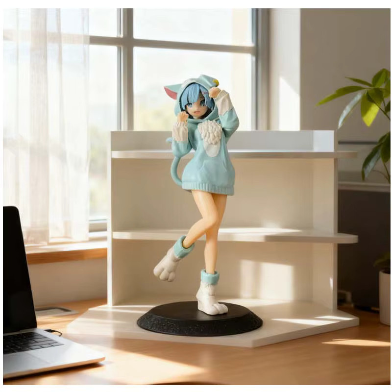 Bandai Re:Zero - Starting Life in Another World Rem Emilia Cat, statische Spielzeuge, Bunt / Mehrfarbig - Bild 2