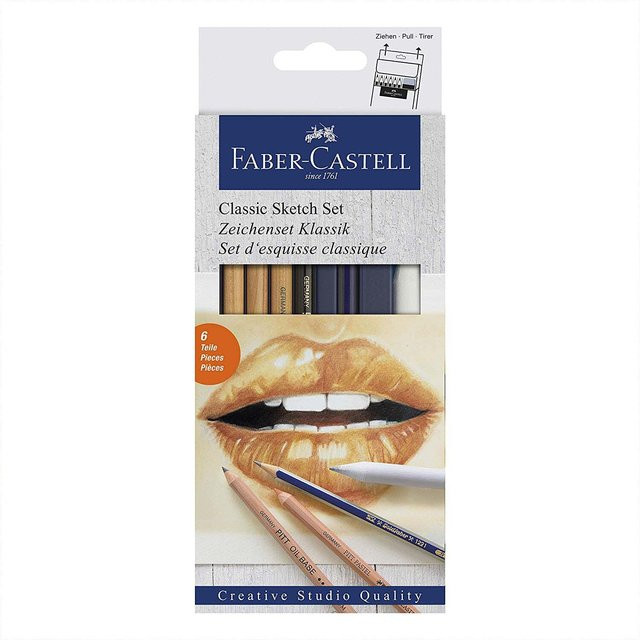 Faber Castell Zeichenset Klassik in Gold und Multicolour mit Pigmenten - Bild 1
