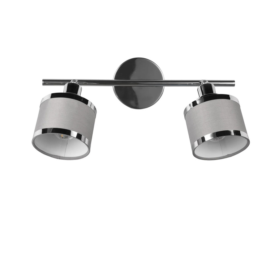 Trio Spot 2er Arosa LED Deckenleuchte in Chrom und Grau - Bild 2