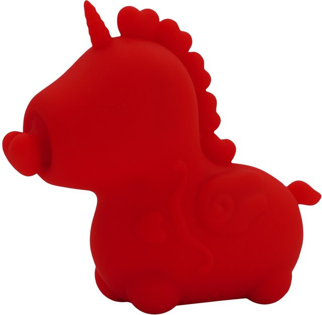 Auflegevibrator Cupids Beau im Einhorn-Design in Rot - Bild 1