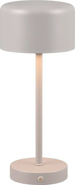 Reality LED-Tischleuchte Jeff mit Akku in Grau aus Metall, Durchmesser: 12,6 cm, Höhe: 30 cm - Bild 1