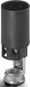 Houben Kerzenfassung E14 in Schwarz mit M10x1 Gewinde und 65 mm Durchmesser - Bild 1