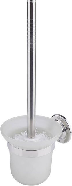 mfySpace Toilettenbürste mit Halter aus Edelstahl zur Wandmontage in Weiß, B/T/H: 11,5 x 35,0 x 14,0 cm - Bild 1