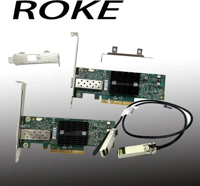 Mellanox ConnectX-2 MNPA19-XTR 10 GbE SFP+ Netzwerkkarte mit 1 m Ethernet/LAN Kabel - Bild 1