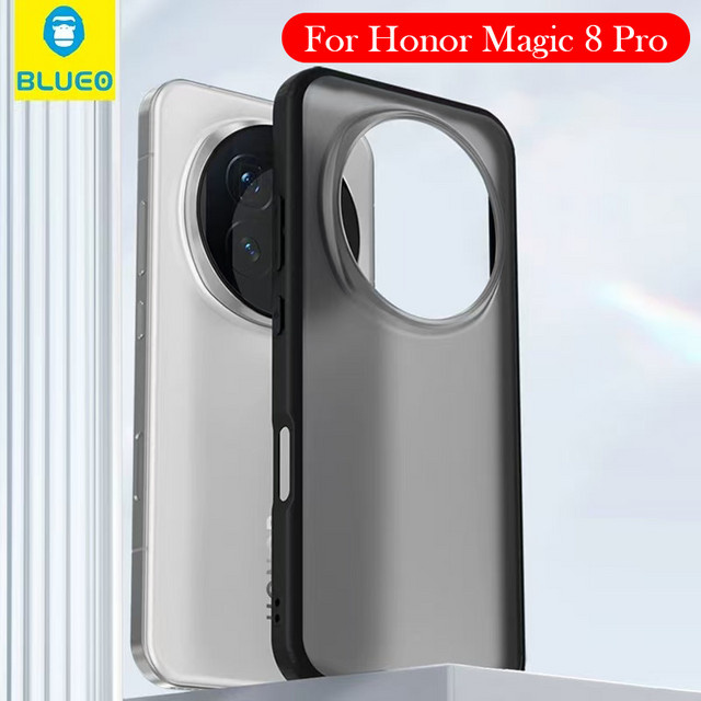 Blueo Schutzhülle für Honor Magic 8 Pro in Blau mit Micro-Matte Rückseite - Bild 1