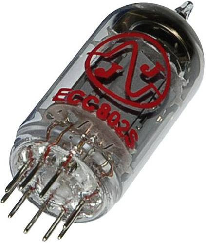 BTB Vertrieb ECC 802s E 82 CC Elektronenröhre Doppeltriode 250V 10.5mA Polzahl 9 Sockel Noval transparent - Bild 1