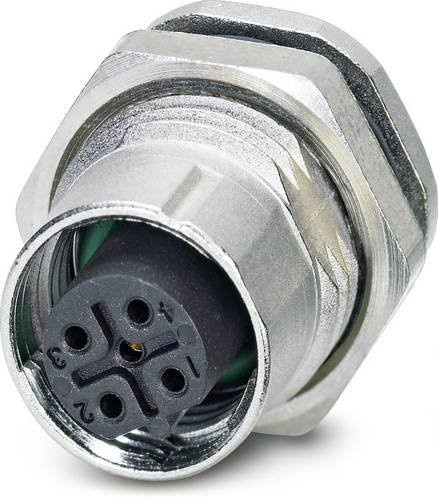 Phoenix Contact 1558564 Sensor-Aktor-Einbausteckverbinder M12 Buchse, 5-polig, silber - Bild 1
