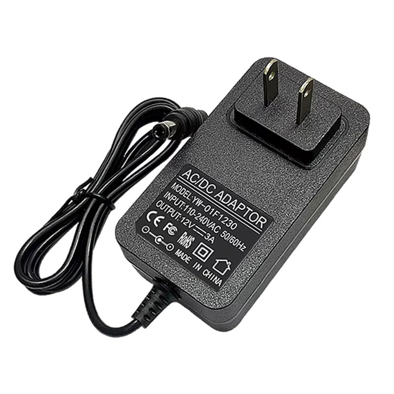 Universal Netzteil Ladegerät Adapter mit USB-C und DC 5,5mm x 2,1mm / 5,5mm x 2,5mm für AOC Monitore und LCD, 12V 3A, Schwarz - Bild 3