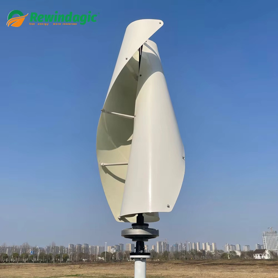 Rewindagic Vertikaler Windturbinen-Permanentmagnetgenerator mit Kernloser Bauweise, 3 Phasen, in Orange und Weiß - Bild 2