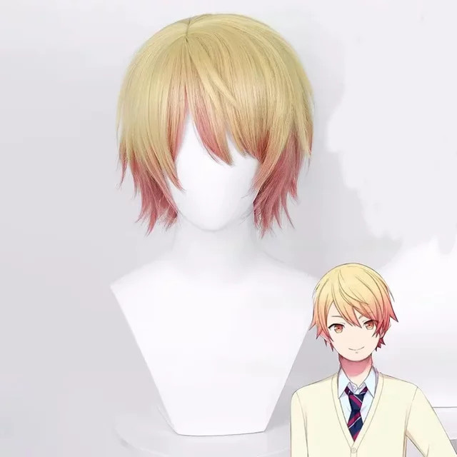 Tenma Tsukasa Cosplay Perücke, 30 cm, kurzes Kunsthaar, hitzebeständig - Bild 1