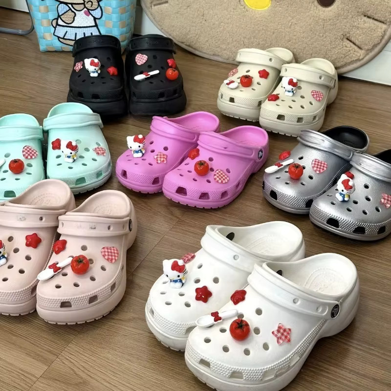 Mesuca Hello Kitty-Set, DIY-Schuhanhänger, Tomatenrot, Unisex - Bild 4