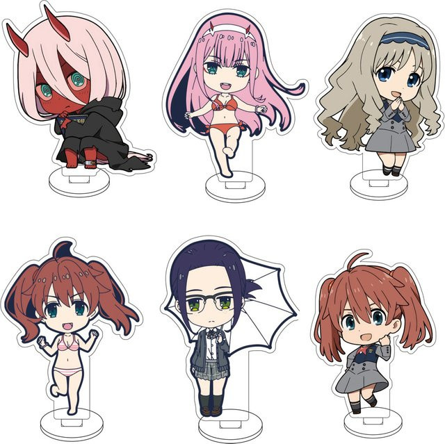 Bandai Darling In The Franxx Zero Two, Acryl-Figur Ständer, 10cm - Bild 1