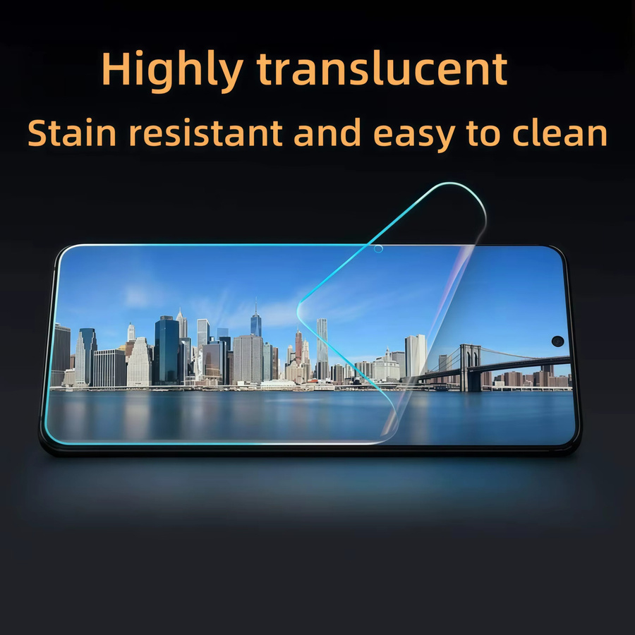 2er-Pack flexible Hydrogelfolie für Samsung Galaxy A17, A56, A55 und A16, transparent, weiche TPU-Displayschutzfolie - Bild 3
