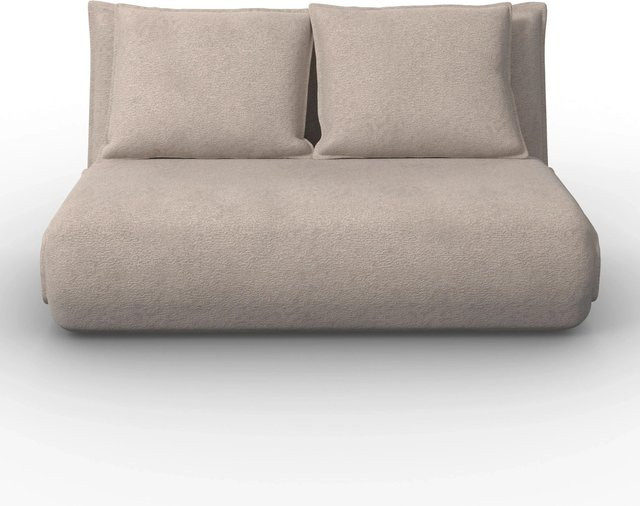 Bessagi Home Schlafsofa Macy Beige Bouclé mit verstellbarer Kopfstütze und abnehmbaren Bezügen - Bild 1
