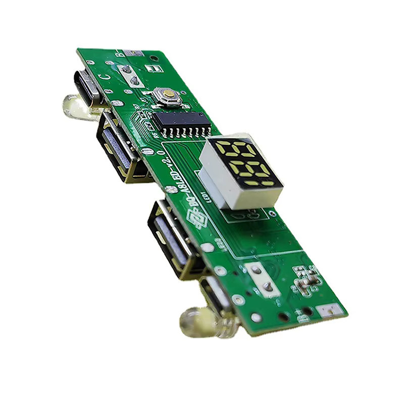 Digitales Display Powerbank Schaltungsstreifenmodul A8188 mit Type-C und Micro-USB, 5 V 2 A, Grün - Bild 4