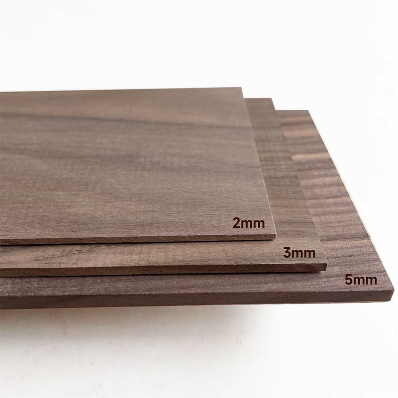 OMUKI Massivholzplatte aus natürlichem schwarzem Walnussholz für DIY Holzhandwerk, rechteckig, braun und schwarz - Bild 2