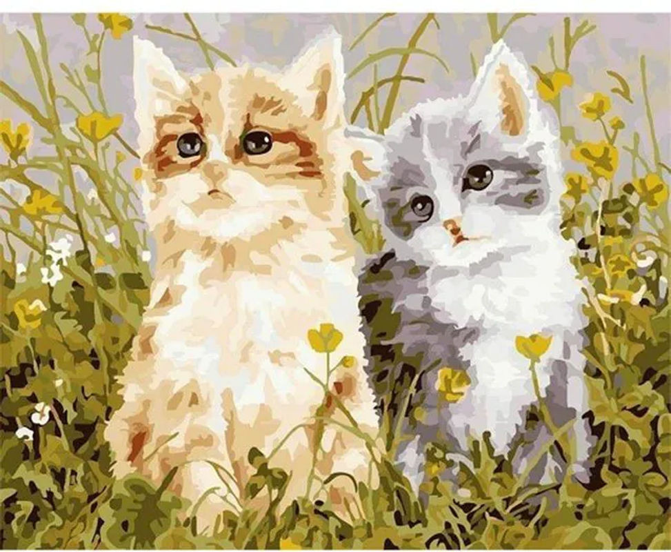 FIYO Diamond Painting Tier-Motiv als DIY Diamant-Stickerei in Mehrfarbig, B/H: 20 x 30 cm - Bild 1