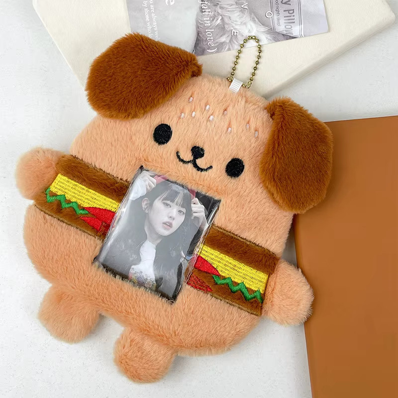 Burger Puppy Kartenhülle transparent und mehrfarbig als Aufbewahrung für Ausweise und Visitenkarten - Bild 3
