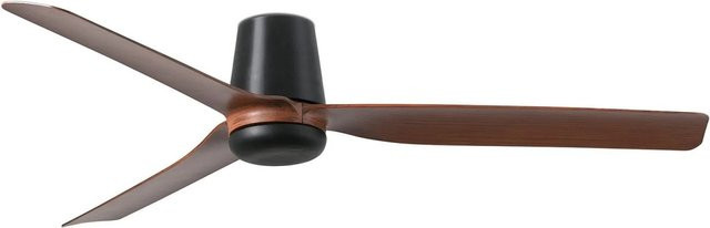 FARO Energiespar Deckenventilator Punt Tub mit Fernbedienung und Timer in Schwarz und Nussbaum - Bild 1