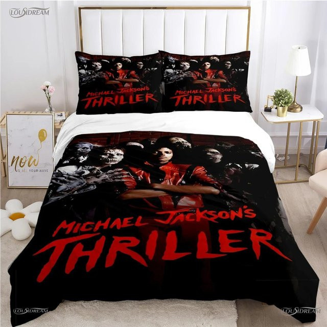 Softura Bettwäsche-Set Michael Jackson mit Bettbezug und Kissenbezügen, Mikrofaser-Polyester, Mehrfarbig, B/H: 200 x 230 cm - Bild 1