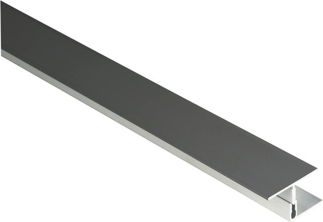 Kovalex Alu-Übergangsprofil eloxiert in Anthrazit und Grau, B: 23 mm, H: 60 mm, L: 2500 mm - Bild 1