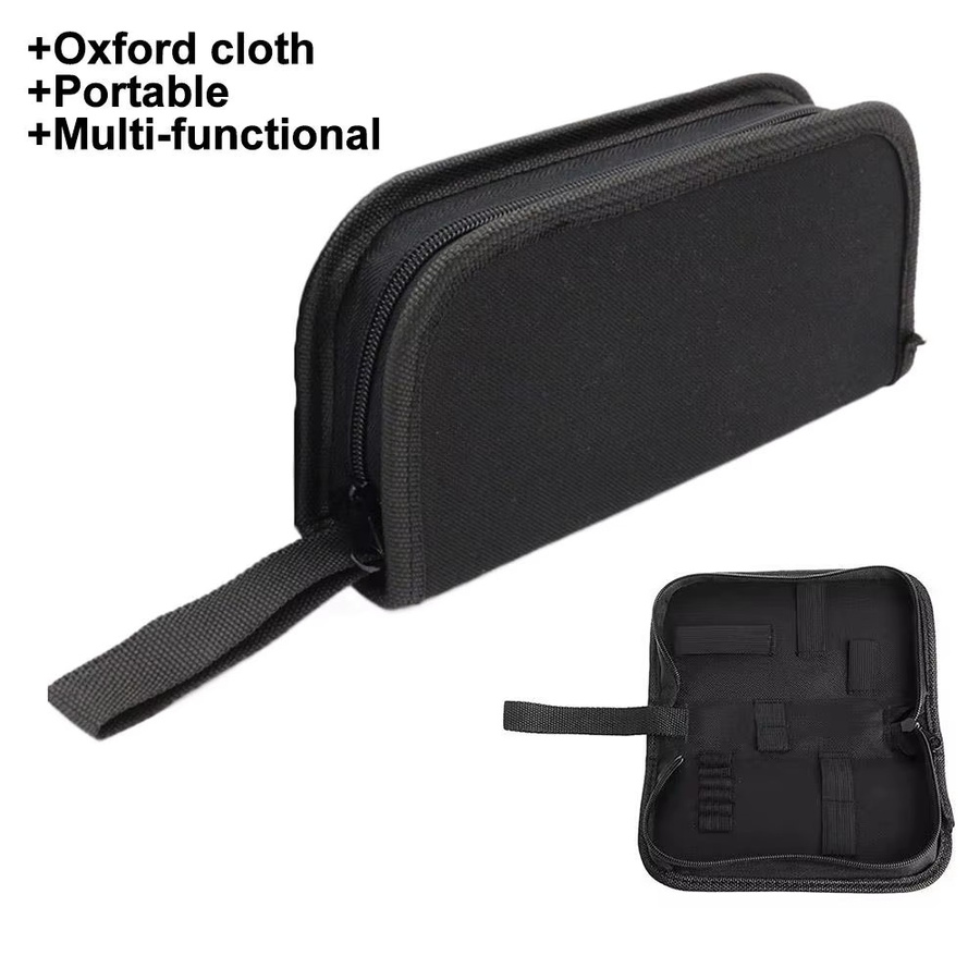Kleine Werkzeugtasche aus schwarzem 600D Oxford Polyester zur Aufbewahrung von Zangen und Hardware-Zubehör - Bild 3